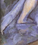 Paul Cezanne Detail of  Portrait of bather painting